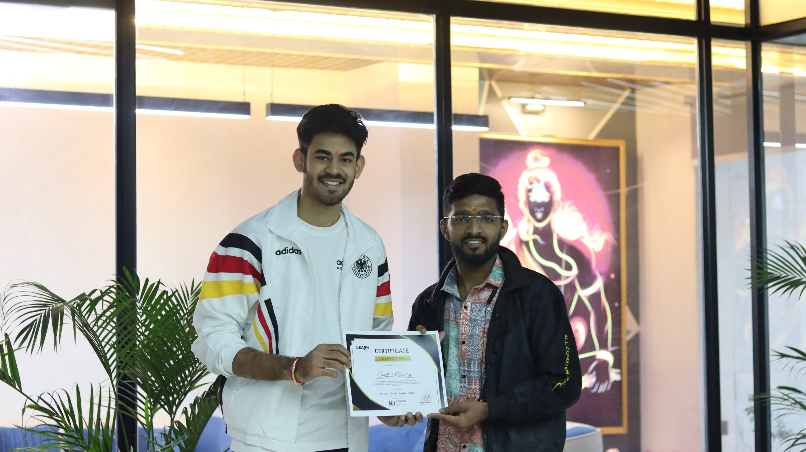 LearnMize Bhopal students during certification